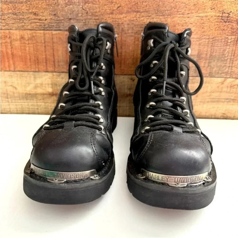 Harley Davidson Men's Electron Leather Motorcycle Casual Boots